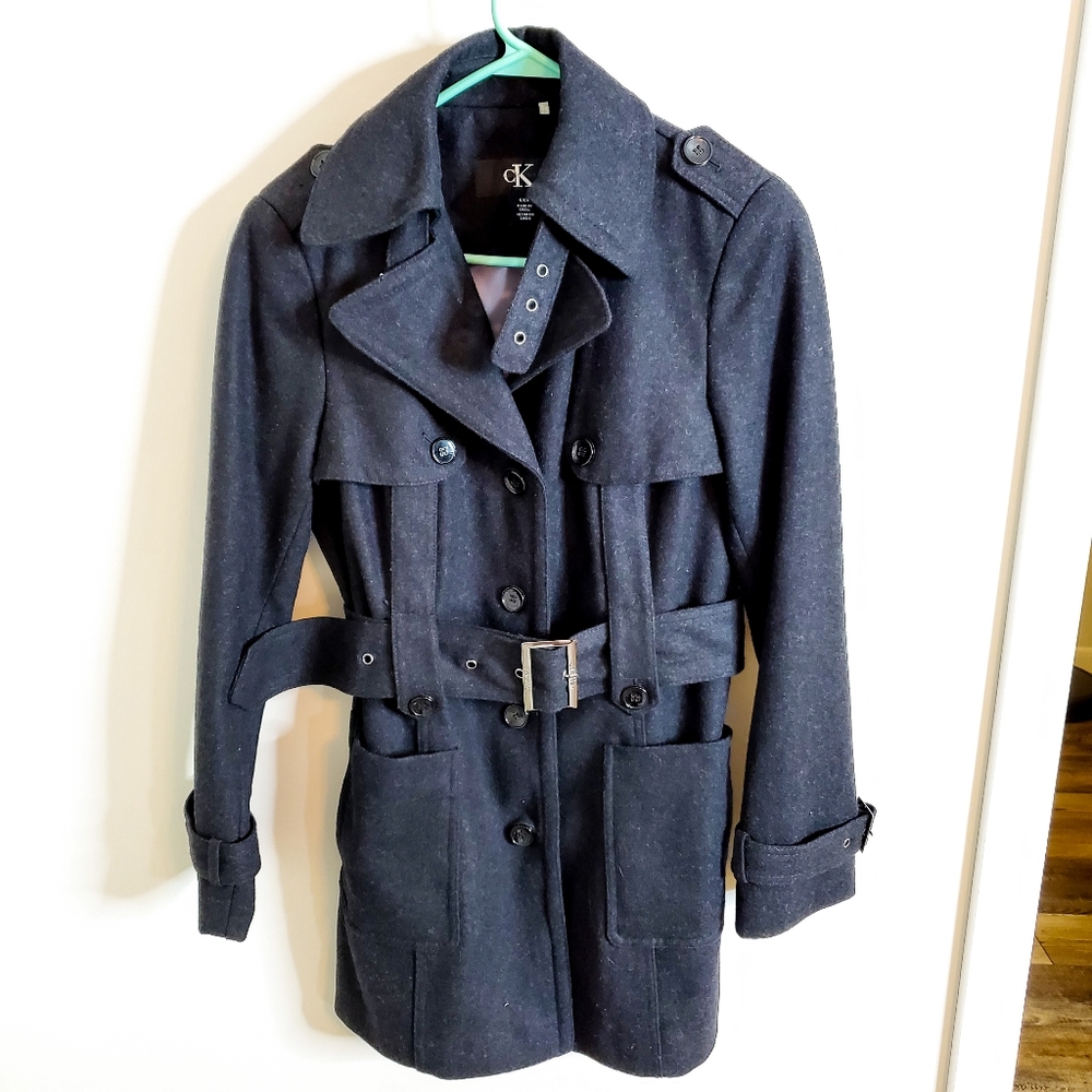 NWOT Calvin Klein peacoat Charcoal gray, small